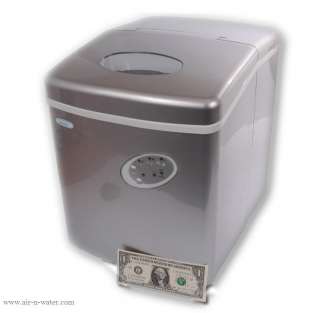 NewAir AI 100S Countertop Ice Cube Maker Machine   Portable   Silver 
