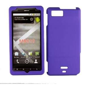  Dark Purple Hard Case Cover for Motorola Droid X X2 MB810 