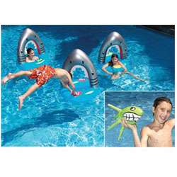 Swimming Pool Shark Slalom & Toss Kids Game  