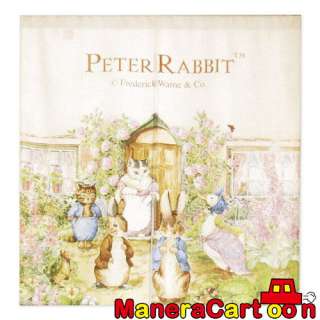 Beatrix Pottery Peter Rabbit Door Curtain 90x90cm Country Style Cat 