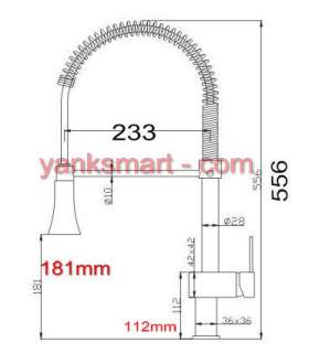 LED faucet Kitchen Pull Out Spray Mixer Tap YS 8089  