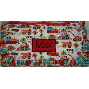   Nap Mat with Minky Backing and Blanket  Boys Construction Dig It Mat