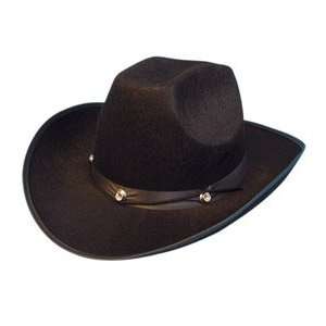  Pams Cowboy Hat   Black Cowboy Trampas Hat Toys & Games