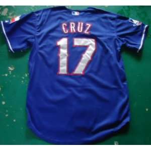  2012 Texas Rangers 17 Nelson Cruz MLB Authentic Blue 