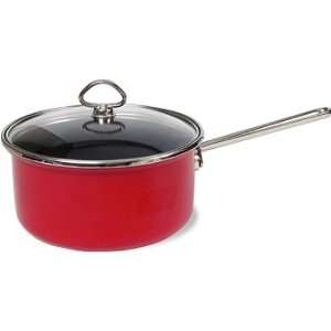  Chantal Red Sauce Pan with Lid 2 Qt.