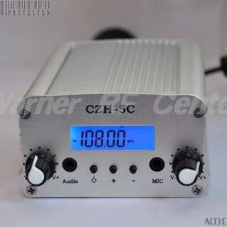 5W Stereo LCD Broadcast Radio Station FM transmitter  