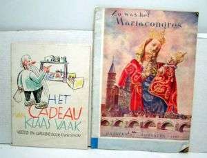 Lot 2 40s Dutch Books MAASTRICHT Religious Childrens  