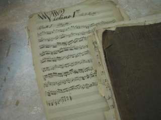 ANTIQUE Sheet Music UNPUBLISHED COMPOSITIONS 1800s 1900s Mid 19th 