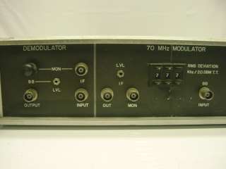 LNR Demodulator / 70 MHz Modulator RF Transmission Unit  