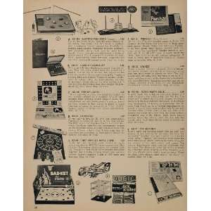  1962 Ad Board Game Pan Kai Parcheesi Tripoley Ten Pins 