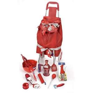 Red Trolley and Kitchen Tools Gift Package  Kitchen 