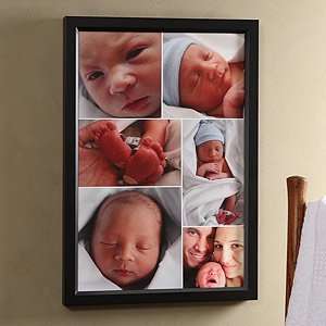  Personalized Baby Photo Canvas Collage with Frame