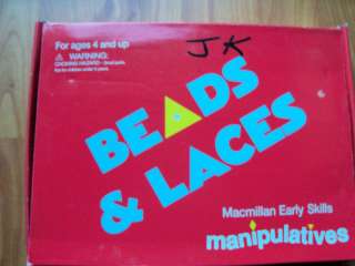 Macmillan Early Manipulatives Beads & Laces Homeschool  
