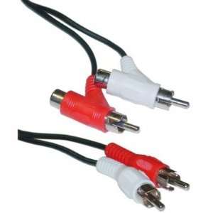  NEW RCA audio piggyback cable, 2 male to male + female 