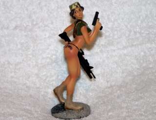   US Army Ranger Girl 1 Pin Up Girl Sculpture Figure Statue  