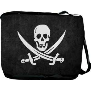 Pirate Flag Messenger Bag   Book Bag   School Bag   Reporter Bag 