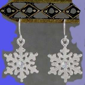 Earrings CHRISTMAS SNOWFLAKE Seasonal Holiday Jewelry  