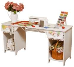 Arrow Olivia Sewing Cabinet in White Model 1001  