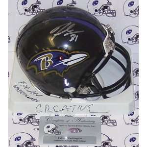   Signed Baltimore Ravens Mini Football Helmet