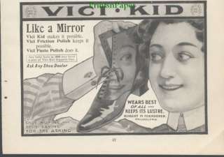 1900 VICI KID SHOES and SHOE POLISH Ad  