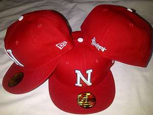 Nebraska Corn Huskers 59Fifty Cap Hat Red New Era NCAA  
