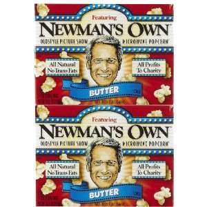 Newmans Own Butter Microwave Popcorn, 3 Grocery & Gourmet Food