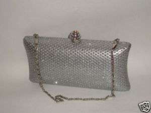 Silver/silver Dot Gorgeous Cosmetic Evening clutch Bag  