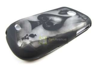 BLK SPADE SKULL Hard Case Cover Samsung Dart Accessory  