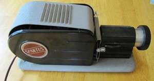 Vintage Working Spartus Slide Projector, Loads 2 Slides at a Time 