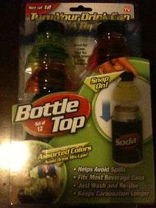 As Seen On Tv 12 Snap Bottle Top For Can Cover Drinks  