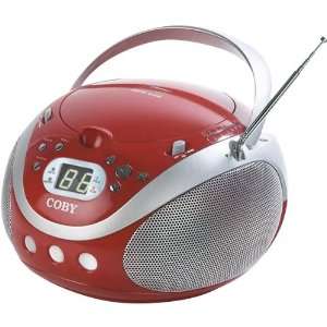  New Red Portable CD Player With AM/FM Tuner   T44589 