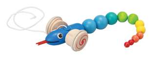 Plan Toys PULL ALONG SNAKE 5109 Wooden Toy  