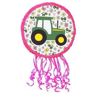  John Deere Pink 18 Pull String Tractor Pinata Party 