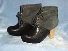 Jeffrey Campbell Ibiza Leather Shoes Booties Boots Heels Women 7