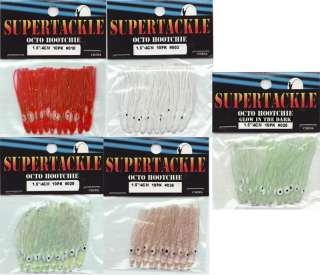 1½ x 50 SUPERTACKLE Spinnerbait Bass Fishing Skirts ASSORTED COLORS 