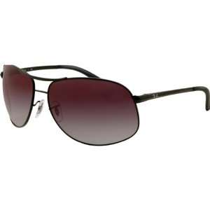 Ray Ban RB3387 Highstreet Aviator Sunglasses/Eyewear   Matte Black 