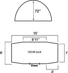   family tent 6 person 15 x 9 new ft016 this modified dome provides easy