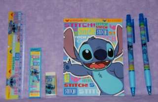 6pc Disney Stitch Stationary School Party Favor #6 Blue  