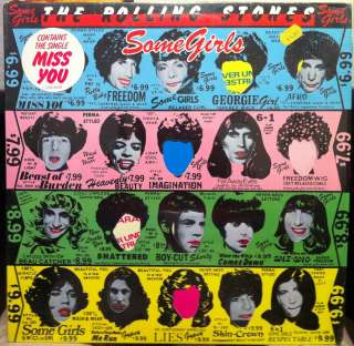THE ROLLING STONES some girls LP COC 39108 VG+ 1978 Vinyl Record 
