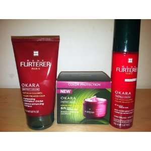  Rene Furterer Okara 3 step Kit Shampoo, Conditioner, and 