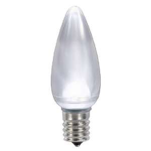  Club Pack of 25 Pure White LED C9 Satin Christmas Replacement 