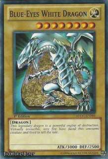 Blue Eyes White Dragon Near Mint Normal 1st Edition English 4 Dragons 