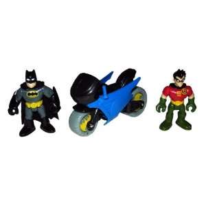    Imaginext Bat Cave Batman, Robin and Motorcycle Toys & Games