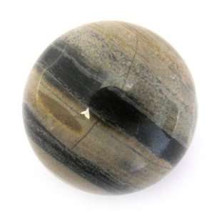  SILVERLEAF JASPER   20mm Gemstone Sphere Marble Health 