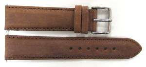 20MM BROWN PADDED LEATHER BAND FITS SWISS ARMY  