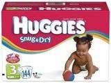 Huggies Snug & Dry Baby Diapers, Size 1/2, 3, 4, 5 or 6  