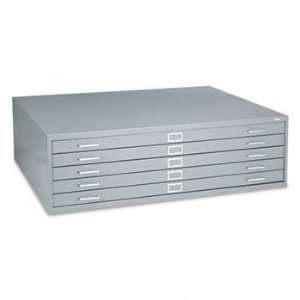 Safco 4998GRR   Five Drawer Steel Flat File, 53 3/8w x 41 3/8d x 16 1 