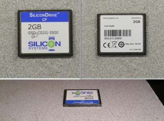WD Silicon Systems SSD C02G 3500 2GB Compact Flash CompactFlash Card 