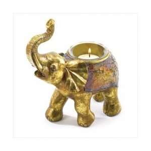  Mosaic Elephant Votive Holder