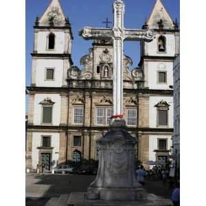 The San Francesco Cathedral in the Center of Salvador De Bahia, Brazil 